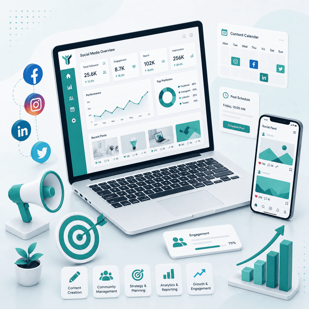 Social Media Handling showcase